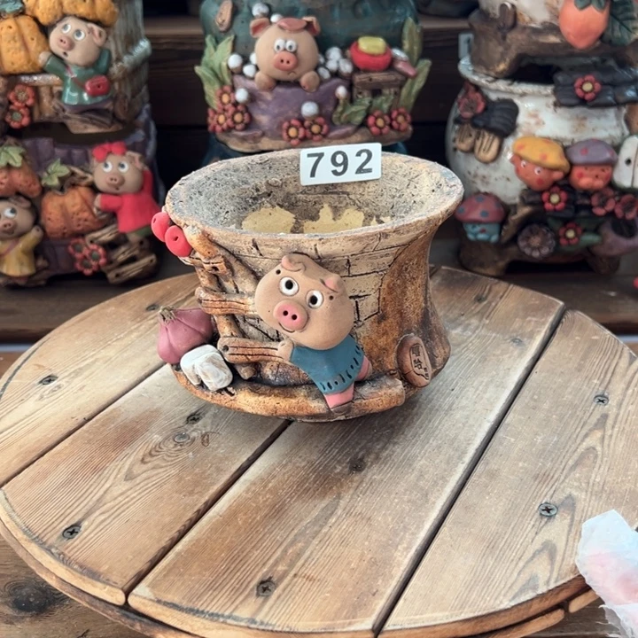 嘻哈多肉花盆百搭