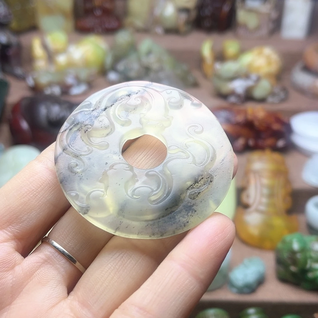白玉菩提吊坠152。。