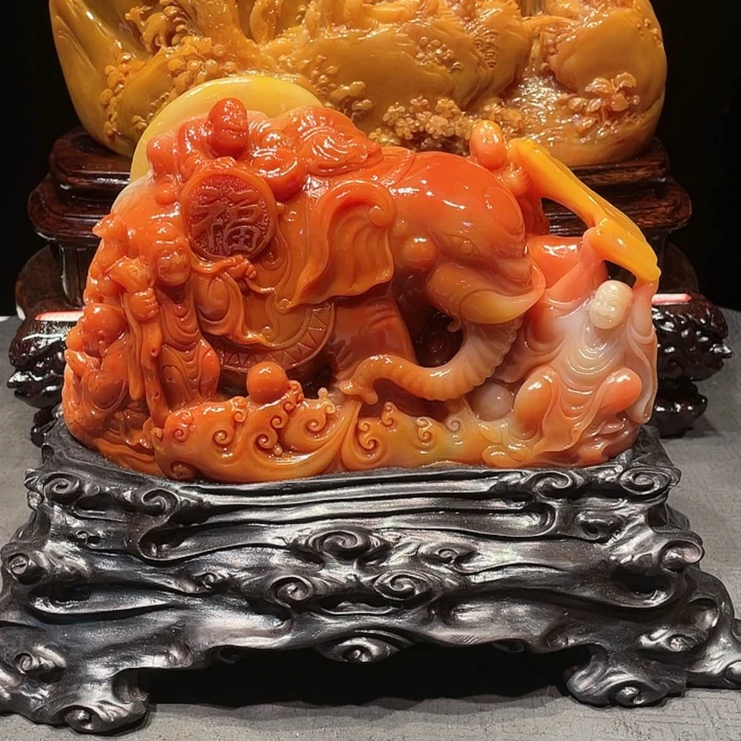 【闪购商品】寿山石用****5山水画作品欣赏