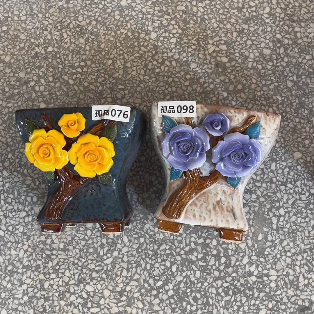 向***～粗陶多肉花盆花盆孤品76孤品98