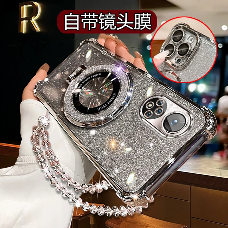 适用华为智选HiNova9Pro手机壳女潮四角防摔网红高级Hebe软壳BD00