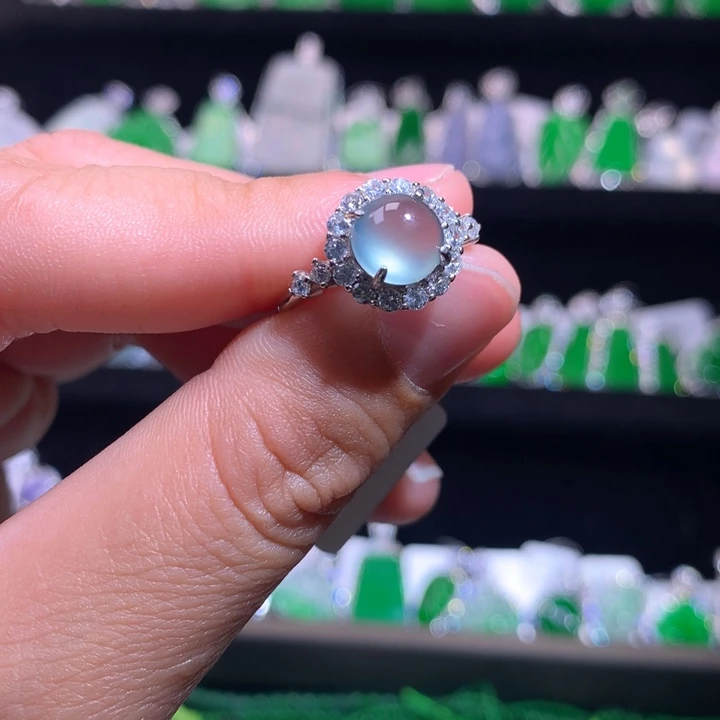 【闪购商品】颈饰银S925镶嵌翡翠天然翡翠