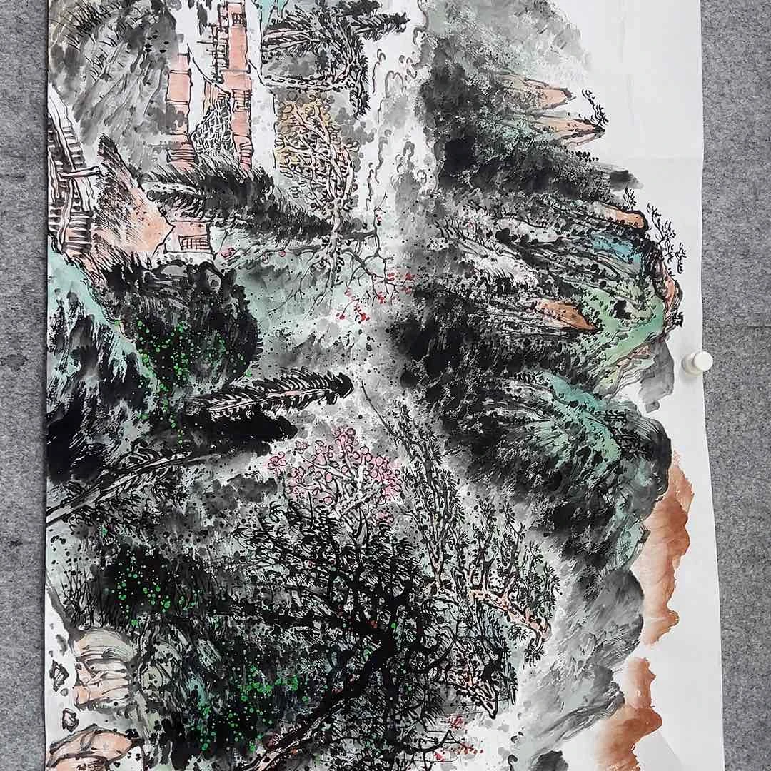 绘画灞*三石老师国画作品