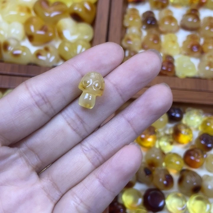 吊坠橄榄核蘑菇32