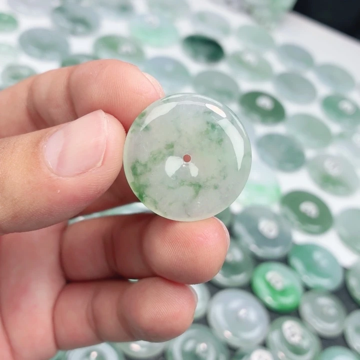 翡翠未镶嵌颈饰缅甸天然A货翡翠27.5-5.2