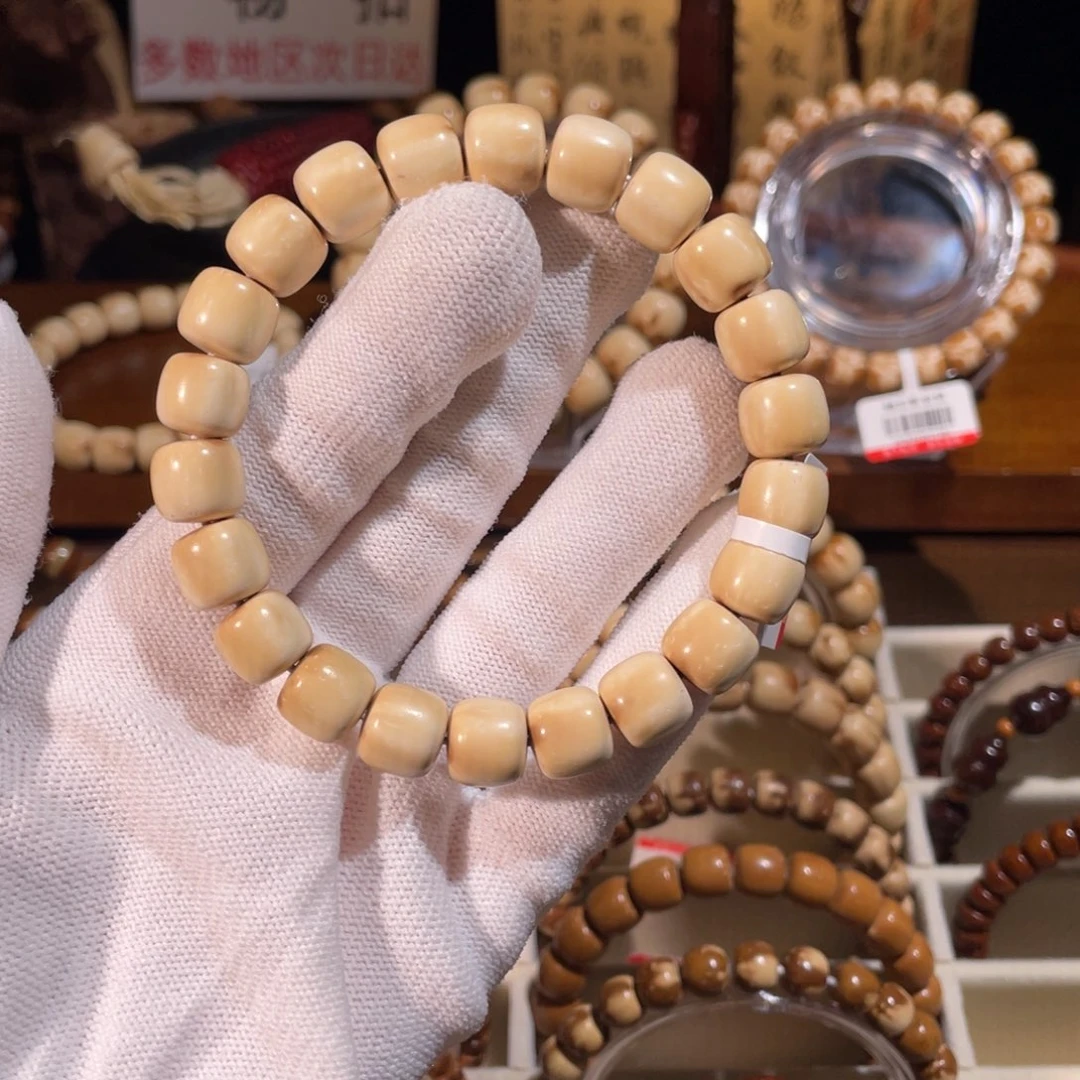 西***甜紫金鼠手串白花皮大白熊
