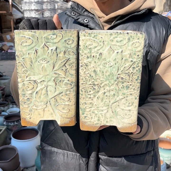 红陶复古两个口径14高度23