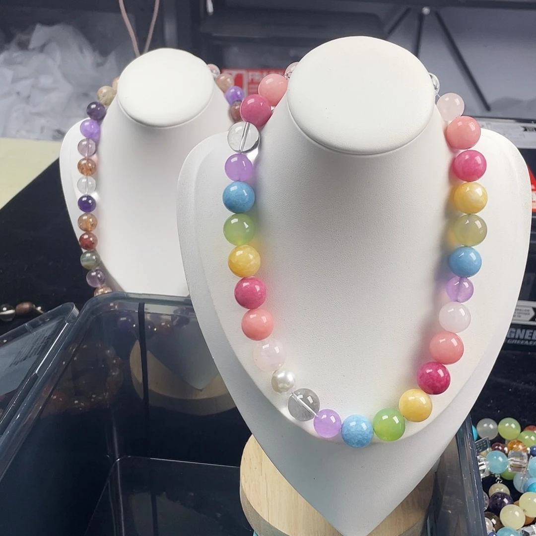 银S925镶嵌烟晶手链