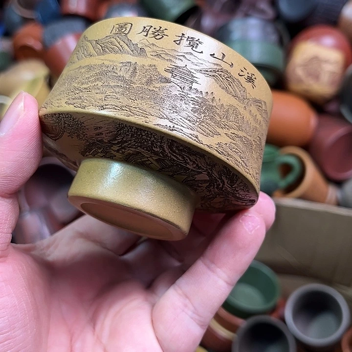 紫砂茶杯全手工紫砂主人杯