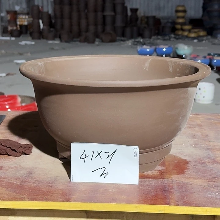 紫砂花盆手工制作36