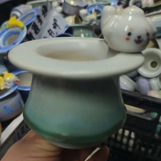 景德镇手工高温陶瓷：内口6高7外9.5