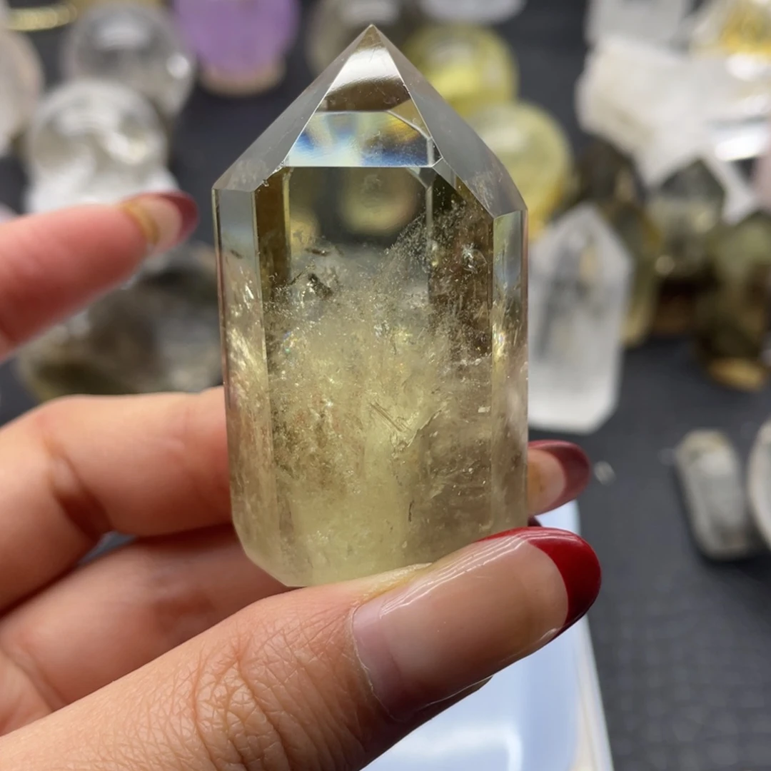 水晶19未镶嵌@****✨黄水晶柱