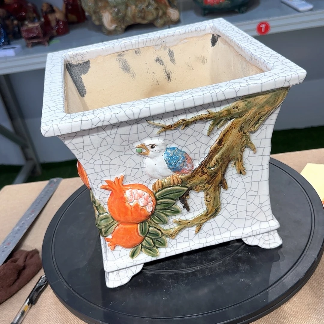 完***风精品石湾花盆高端