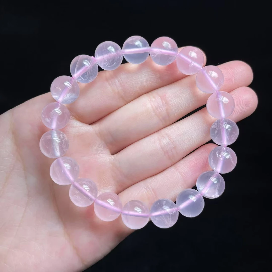 【玉氏珠宝】星光粉六芒星手串-约10mm CAN3600019