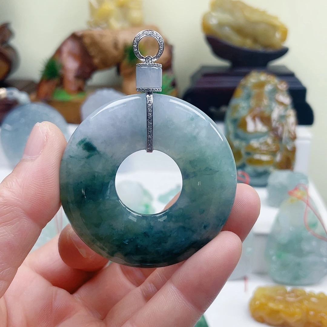 翡翠未镶嵌颈饰2222