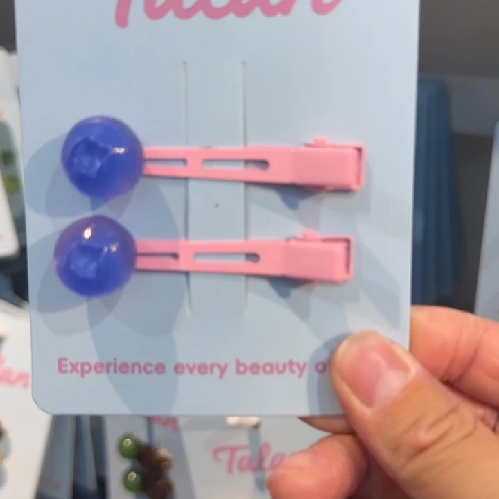 冰透蓝莓无痕夹发夹