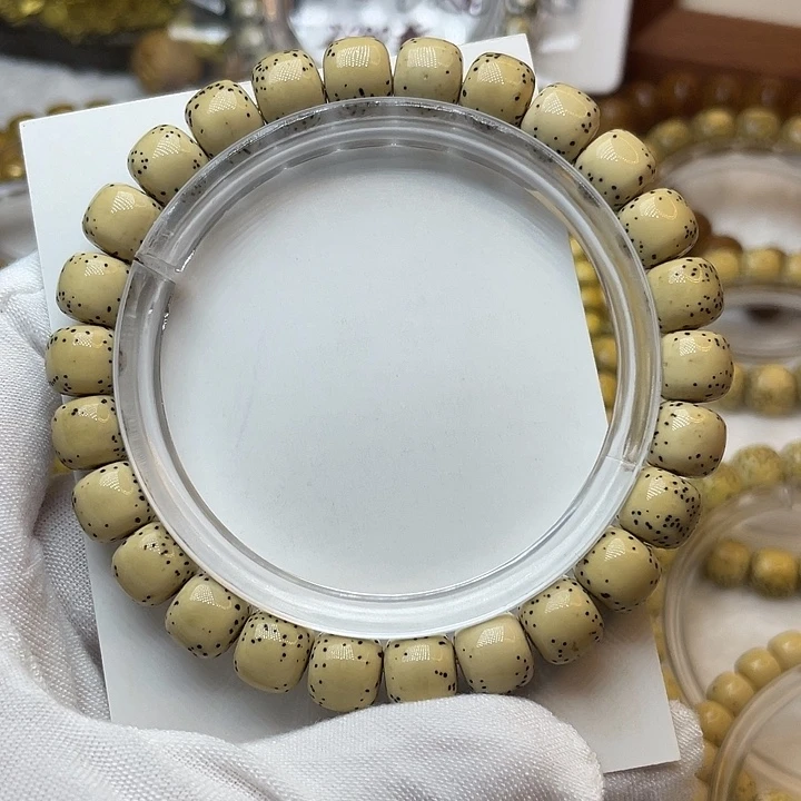 手串星月菩提石玉瓷白河豚9（特价）