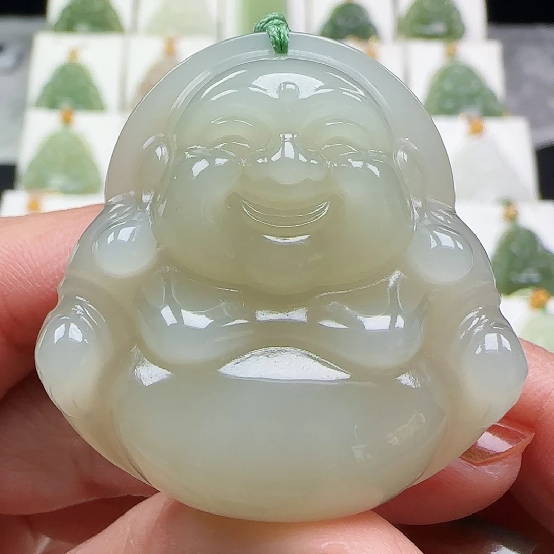 和田玉未镶嵌吊坠(赠链)