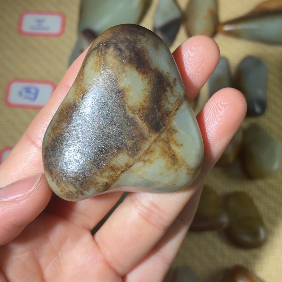和田玉未镶嵌挂件83g