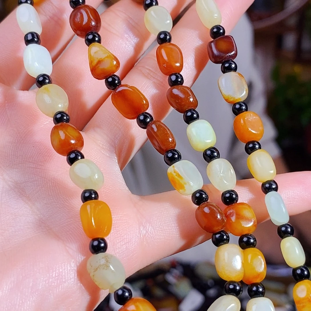 和田玉颈饰未镶嵌多样性发货发一个