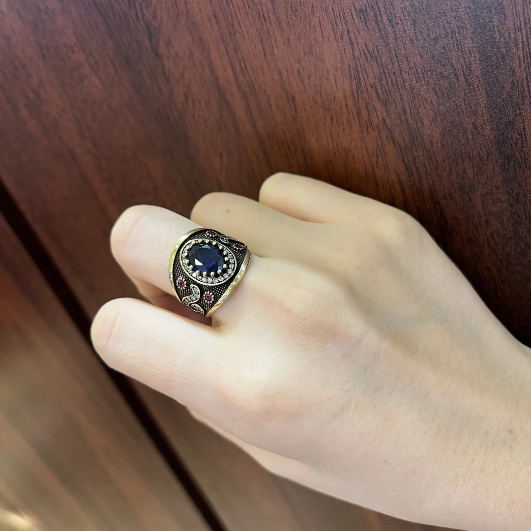 925银锆石戒指 土耳其进口S925开口戒指