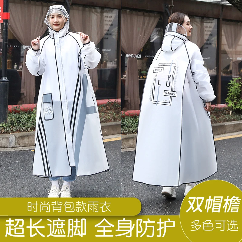 成人雨衣男女防暴雨时尚手套款骑行电动车自行车四合一徒步雨衣