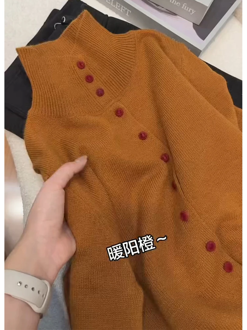 洋气开衫毛衣女2025网红炸街针织衫软糯舒适通勤秋冬漂亮小上衣服