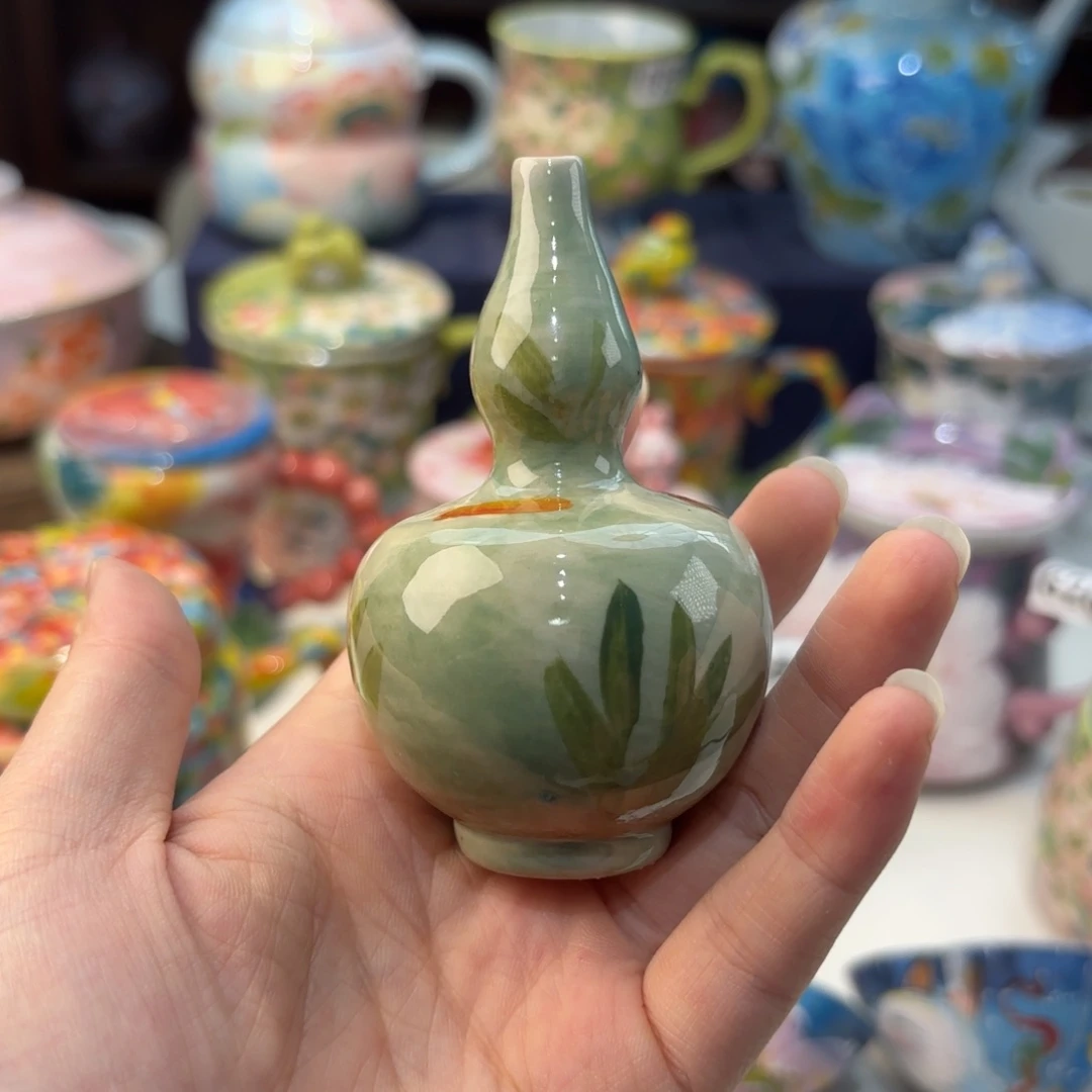 瓷片景德镇手绘高温釉下彩陶瓷茶具