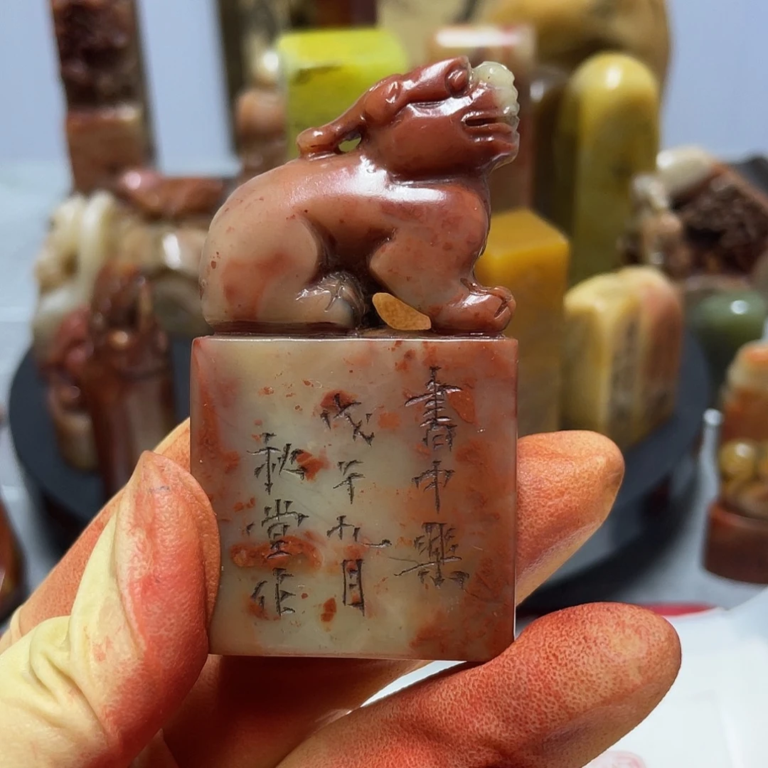 1***昊印石寿山石雅刻直播链接放漏