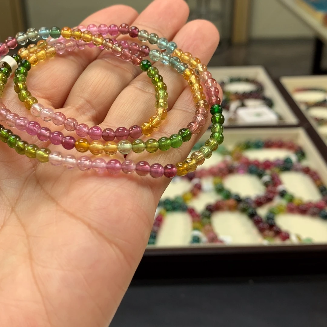 未镶嵌碧玺手链4.2左右