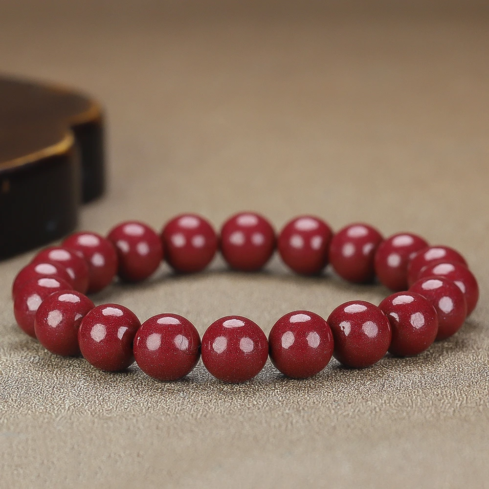 含辰砂工艺品全新天然-朱砂高含量（岁月静好）素圈原创假一赔十