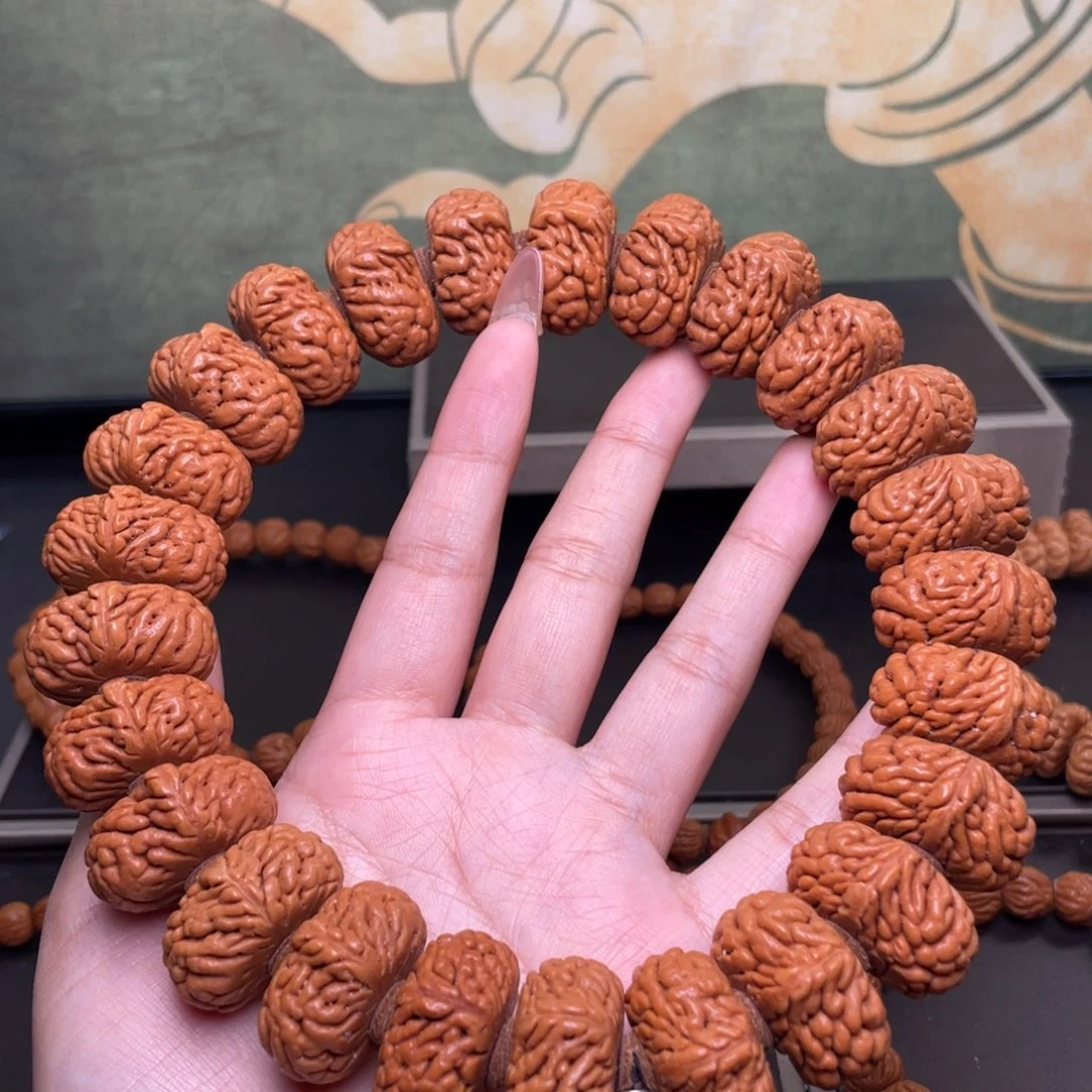 梦***想吊坠桃核27麒麟纹