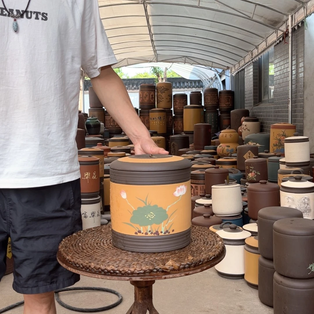 紫砂茶叶罐8 饼茶叶罐