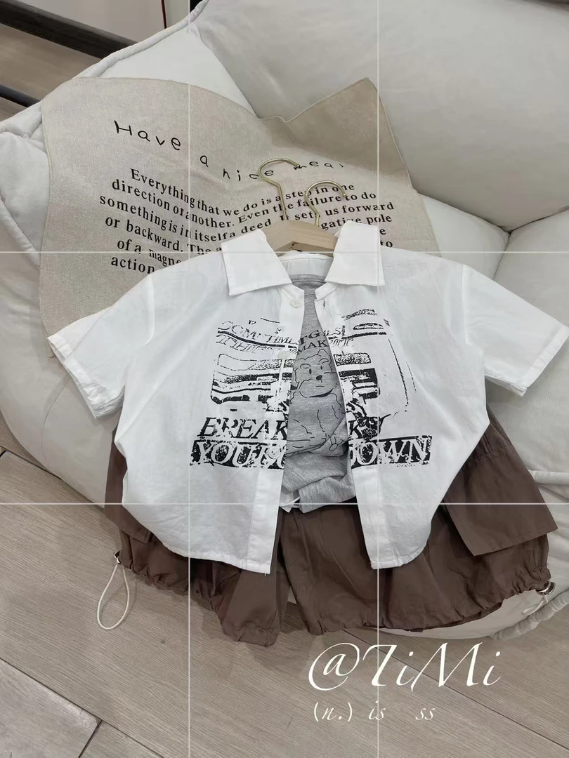 缇米棉布短袖衬衣