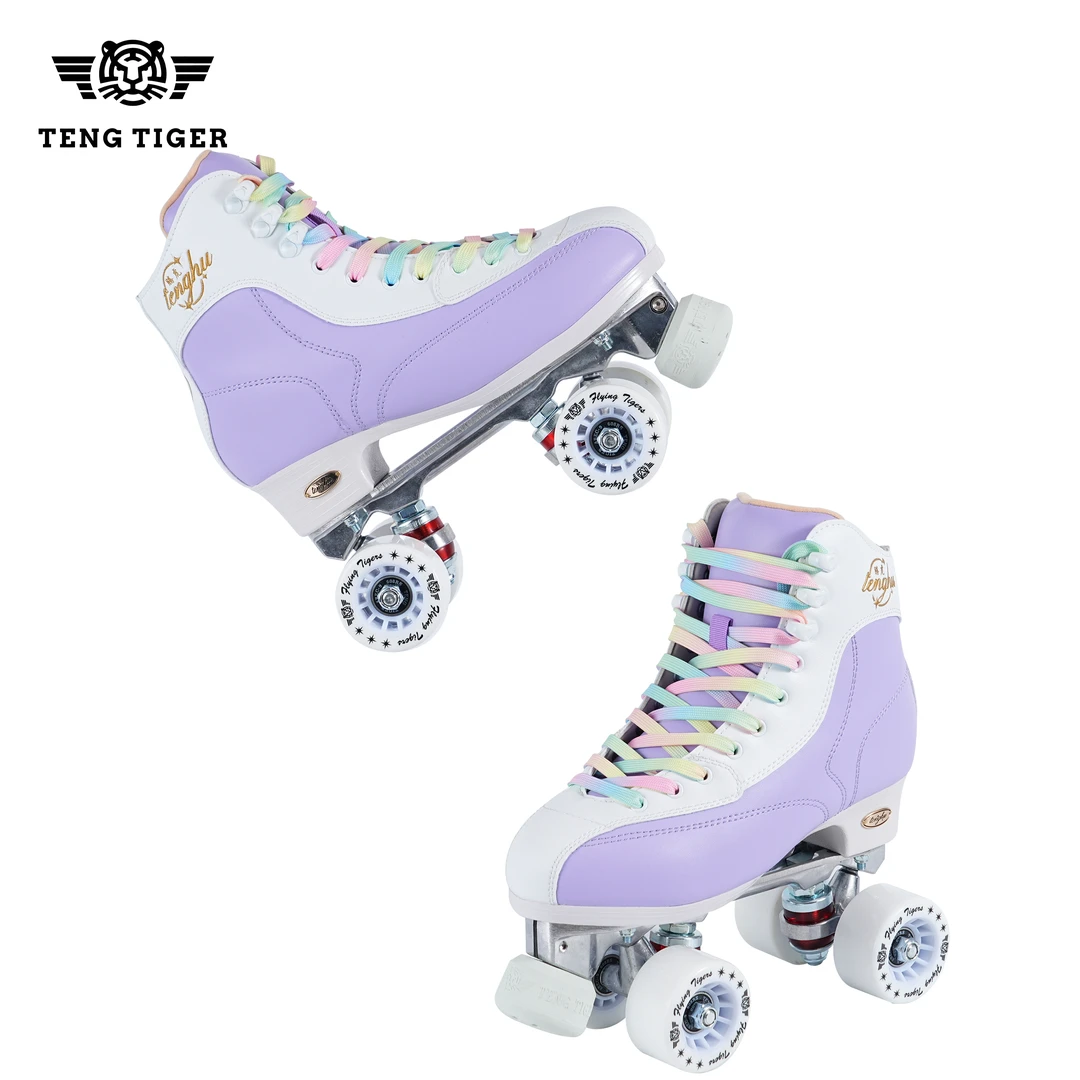 TENGTIGER/腾虎专业成人四轮双排溜冰鞋旱冰鞋轮滑鞋拼接款双11