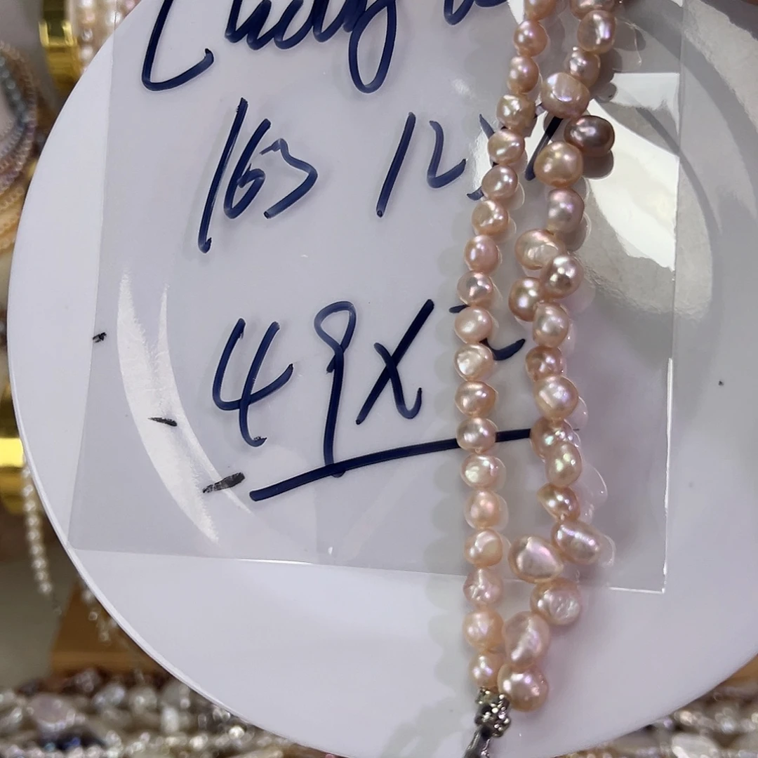 钛钢手绳淡水珍珠