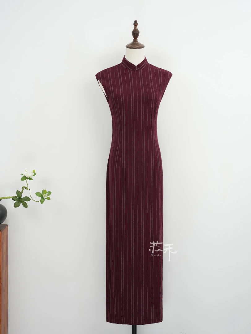 [相宜]苏禾旗袍春夏新款单层改良款长度约128