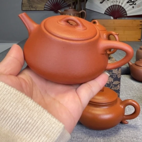 迪***道红泥茶壶宜兴紫砂