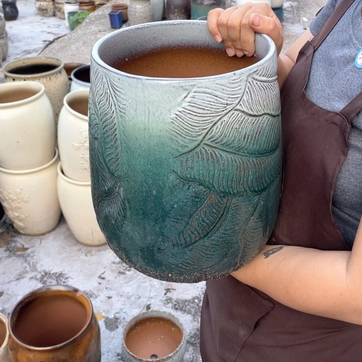 紫砂花盆口20高31正品正品