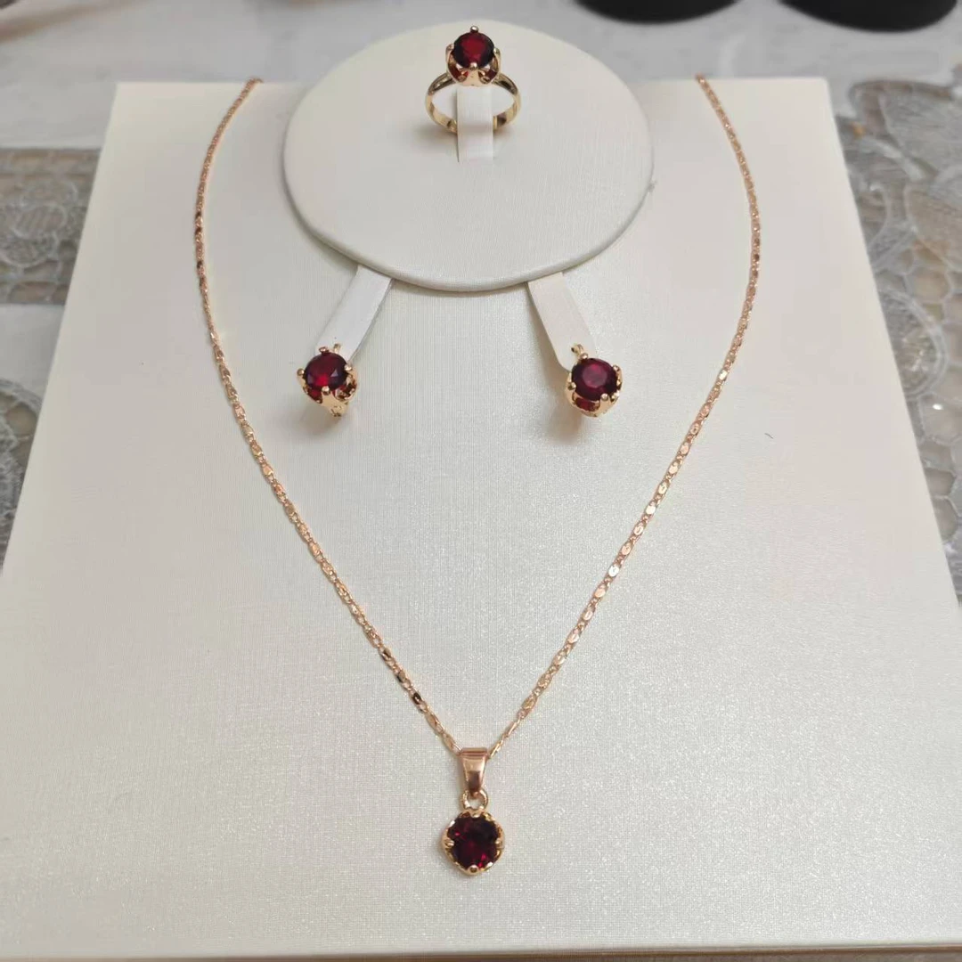 钛钢项链 项链akda红色时尚精美不易掉色不易过敏