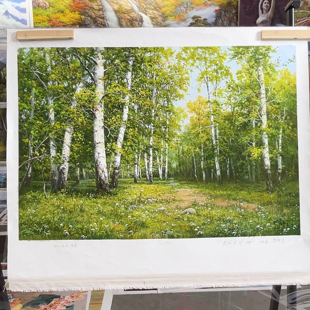 油画朝鲜艺术家油画作品