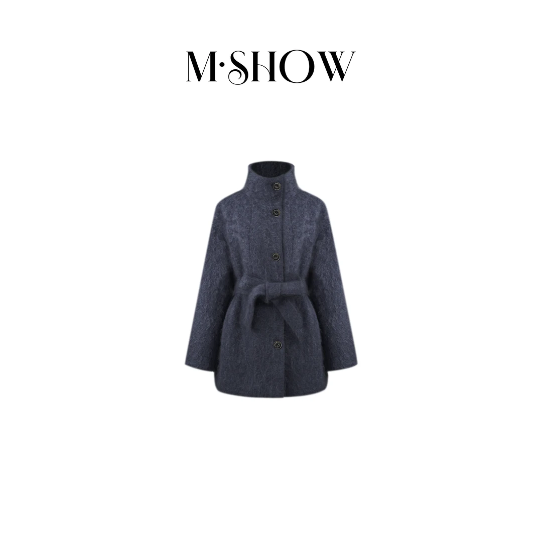 【墨秀大衣】100%超细山羊绒拉绒女士轻奢羊绒大衣外套5511Y