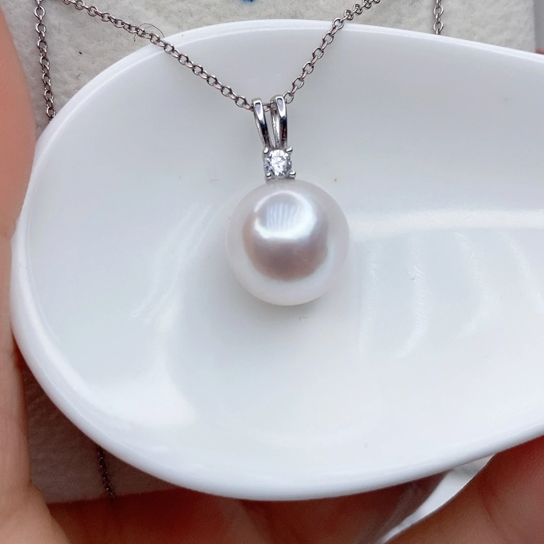 淡水珍珠颈饰银S925镶嵌