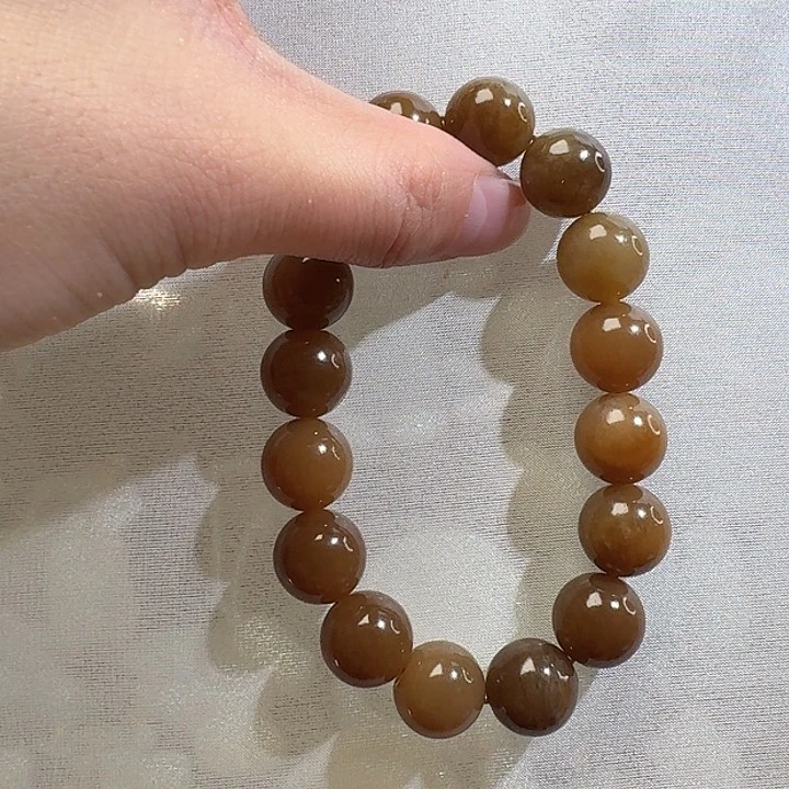 和田玉颈饰未镶嵌巍**仑且末金山糖12