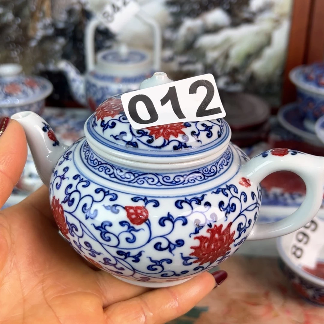 杯翘**表青花釉里红原矿