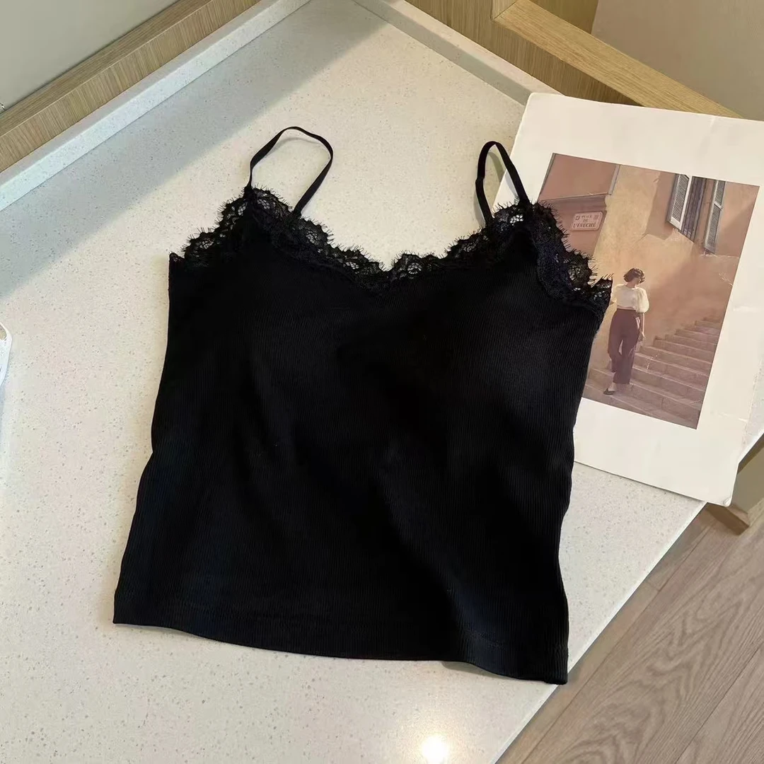 9059王仙女 25年春夏蕾丝花边美背吊带