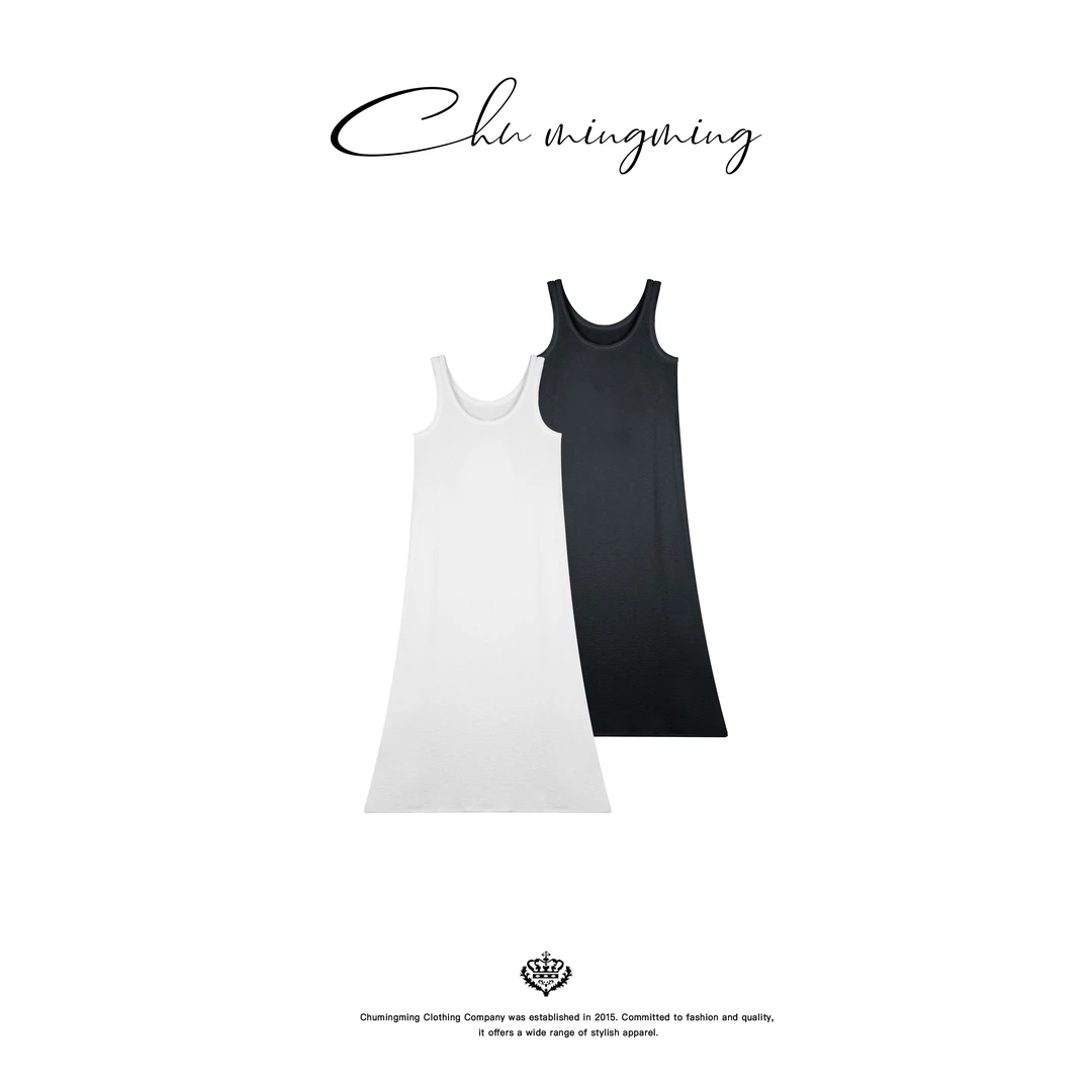 【CHU/2025SSNEW】《棉感小A裙》素色背心裙NH25173