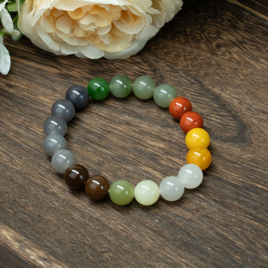 【小北严选】和田玉单圈手串约9mm+【多样性发一件】-AH10X938