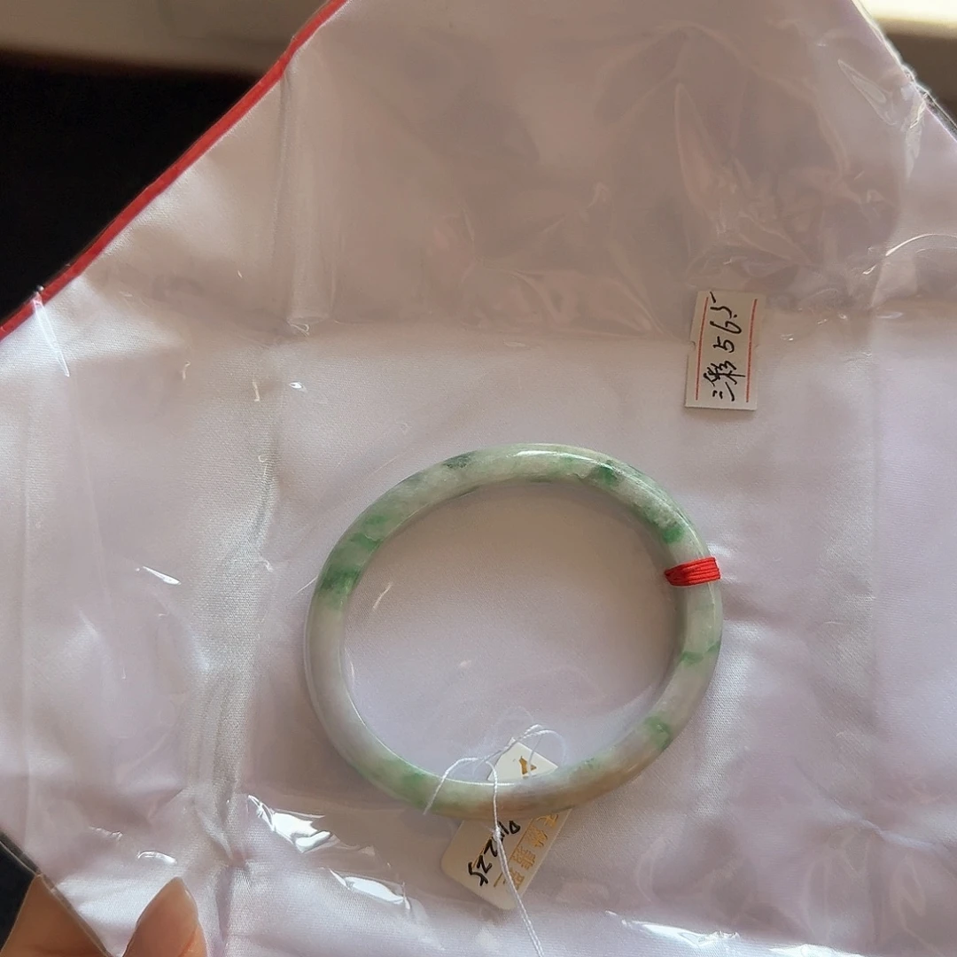 翡翠未镶嵌手镯56-57圈口9101225