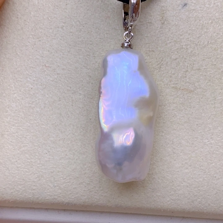 淡水珍珠未镶嵌吊坠(赠链)